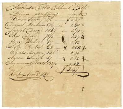 School Bill, 1831