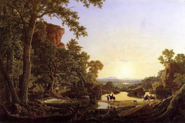 Frederic Edwin Church painting of Thomas Hooker